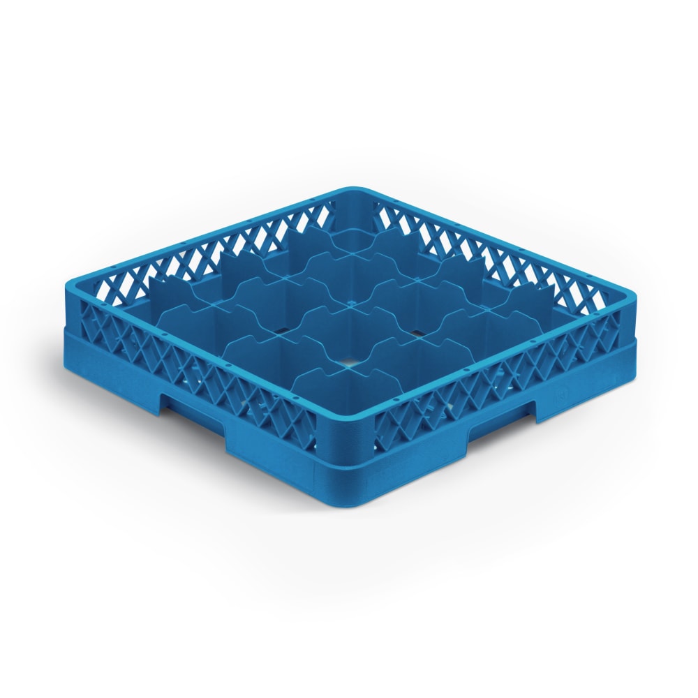 Vollrath TR4A Rack-Master Glass Rack w/ (16) Compartments - (1) Extender, Royal Blue