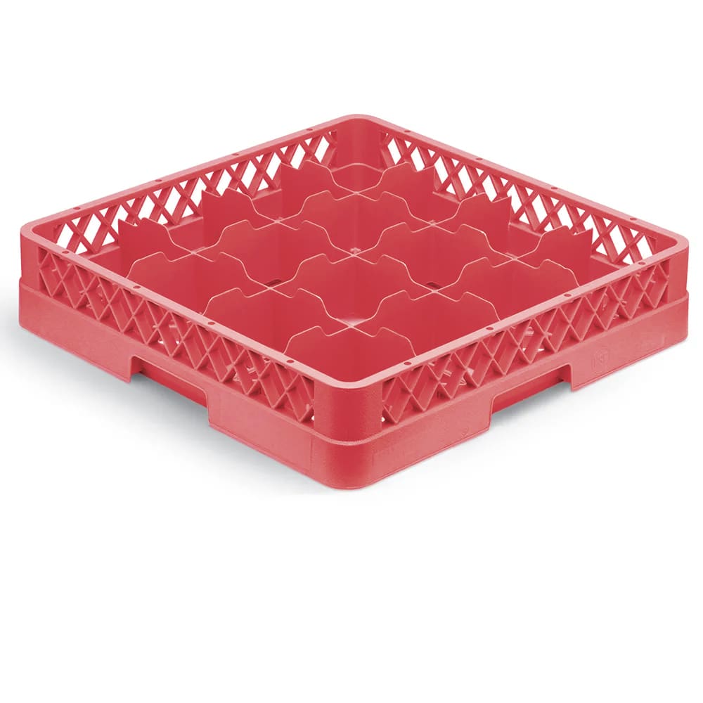 Vollrath TR4DD Rack-Master Glass Rack w/ (16) Compartments - (2) Extenders, Red