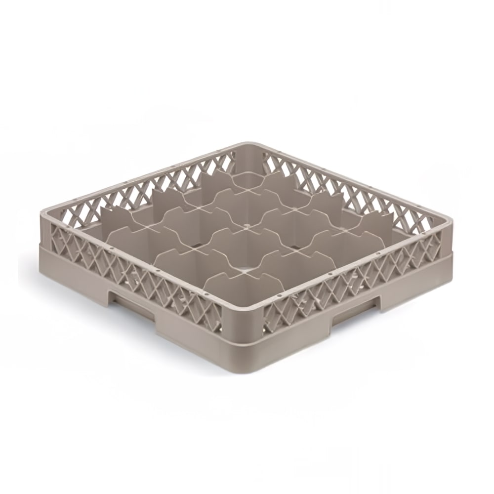 Vollrath TR4DDD Traex® Full Size Glass Rack w/ (16) Compartments - (3) Extenders, Beige