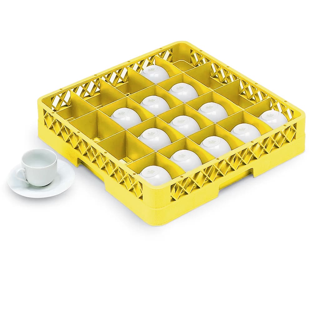 Vollrath TR5 Rack-Master Glass Rack w/ (20) Compartments - Yellow