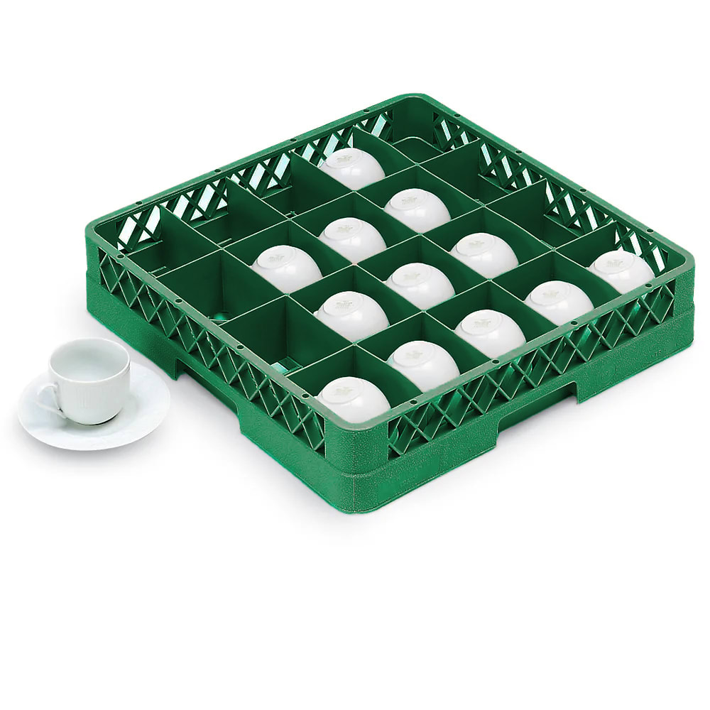 Vollrath TR5 Rack-Master Glass Rack w/ (20) Compartments - Green