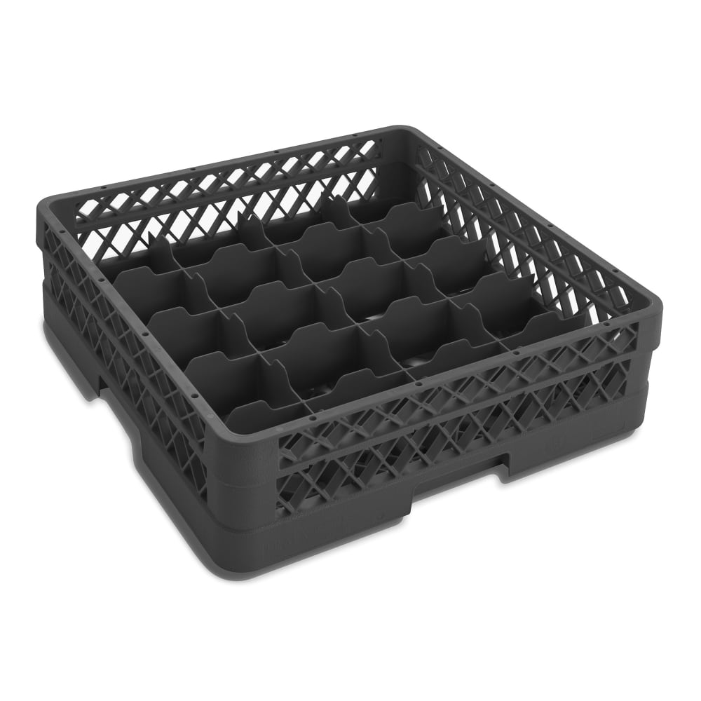 Vollrath TR5A Rack-Master Glass Rack w/ (20) Compartments - (1) Extender, Black