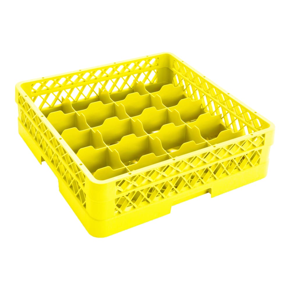 Vollrath TR5A Rack-Master Glass Rack w/ (20) Compartments - (1) Extender, Yellow