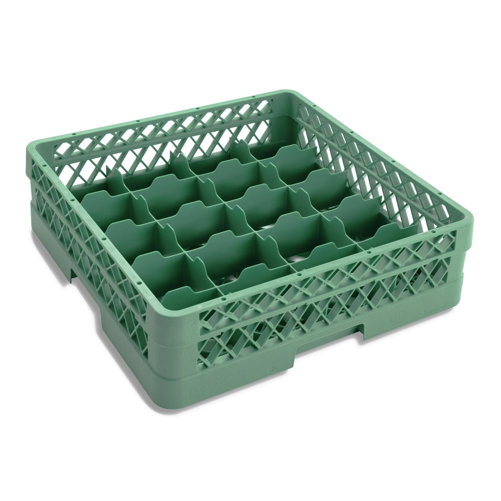 Vollrath TR5A Rack-Master Glass Rack w/ (20) Compartments - (1) Extender, Green