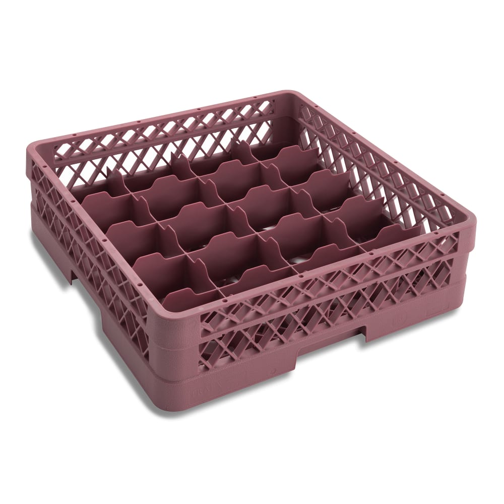 Vollrath TR5A Rack-Master Glass Rack w/ (20) Compartments - (1) Extender, Burgundy