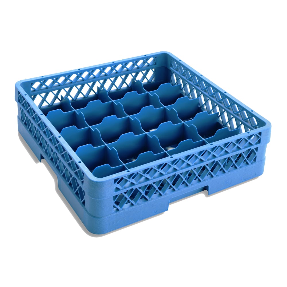 Vollrath TR5A Rack-Master Glass Rack w/ (20) Compartments - (1) Extender, Royal Blue