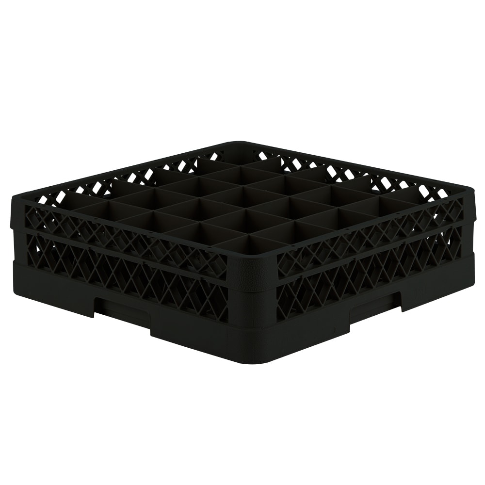 Vollrath TR6B Rack-Master Glass Rack w/ (25) Compartments - (1) Extender, Black