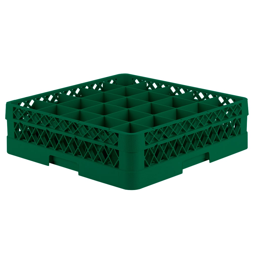 Vollrath TR6B Rack-Master Glass Rack w/ (25) Compartments - (1) Extender, Green