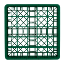Vollrath TR6B Rack-Master Glass Rack w/ (25) Compartments - (1) Extender, Green thumbnail 2