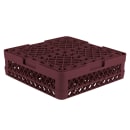 Vollrath TR6B Rack-Master Glass Rack w/ (25) Compartments - (1) Extender, Burgundy thumbnail 5