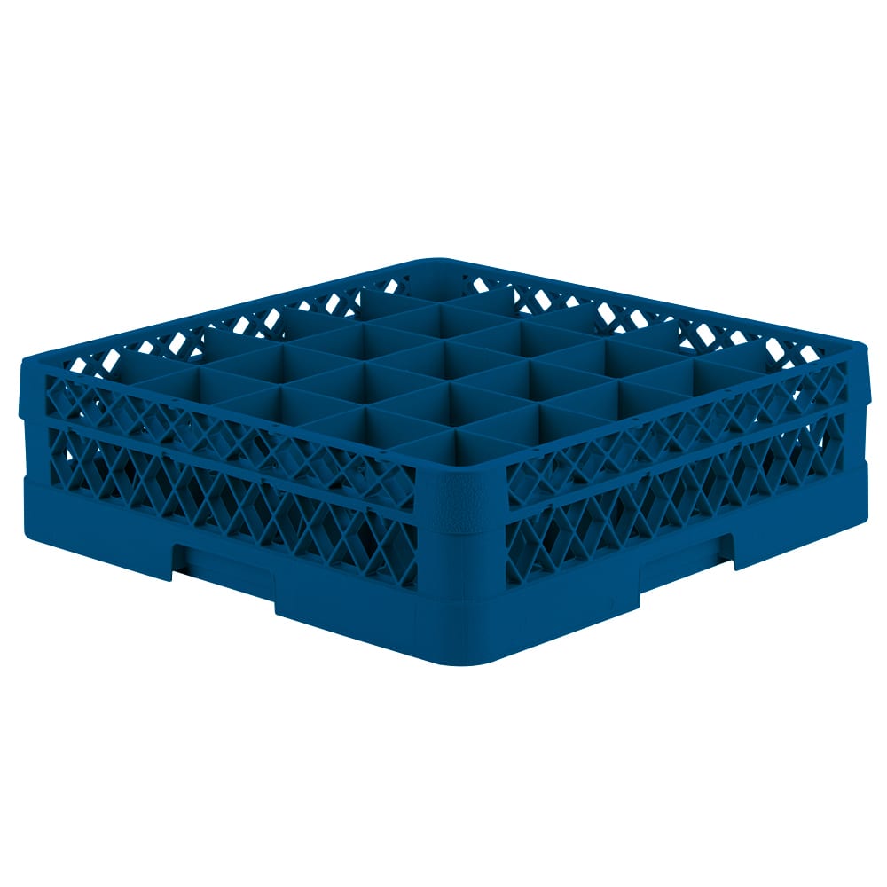 Vollrath TR6B Rack-Master Glass Rack w/ (25) Compartments - (1) Extender, Royal Blue