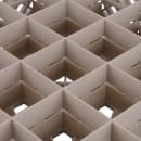 Vollrath TR6BB Traex® Glass Rack w/ (25) Compartments - (2) Extenders, Beige thumbnail 5