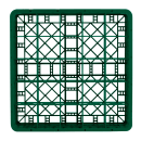 Vollrath TR6BB Rack-Master Glass Rack w/ (25) Compartments - (2) Extenders, Green thumbnail 2