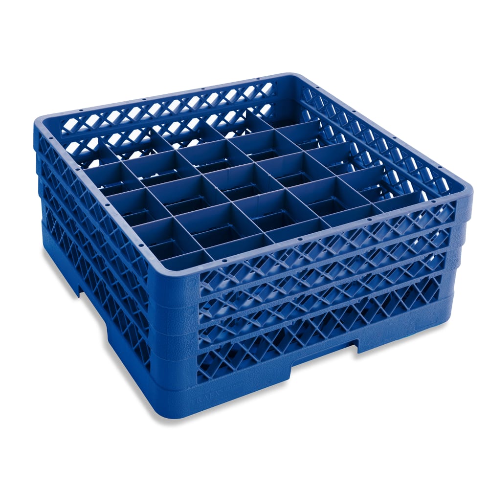 Vollrath TR6BBA Rack-Master Glass Rack w/ (25) Compartments - (3) Extenders, Royal Blue