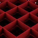 Vollrath TR6BBB Rack-Master Glass Rack w/ (25) Compartments - (3) Extenders, Red thumbnail 4