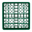 Vollrath TR6BBB Rack-Master Glass Rack w/ (25) Compartments - (3) Extenders, Green thumbnail 2