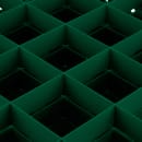 Vollrath TR6BBB Rack-Master Glass Rack w/ (25) Compartments - (3) Extenders, Green thumbnail 4