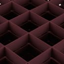Vollrath TR6BBB Rack-Master Glass Rack w/ (25) Compartments - (3) Extenders, Burgundy thumbnail 4