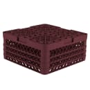 Vollrath TR6BBB Rack-Master Glass Rack w/ (25) Compartments - (3) Extenders, Burgundy thumbnail 5