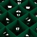 Vollrath TR7C Rack-Master Glass Rack w/ (36) Compartments - (1) Extender, Green thumbnail 4