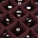 Vollrath TR7C Rack-Master Glass Rack w/ (36) Compartments - (1) Extender, Burgundy thumbnail 4