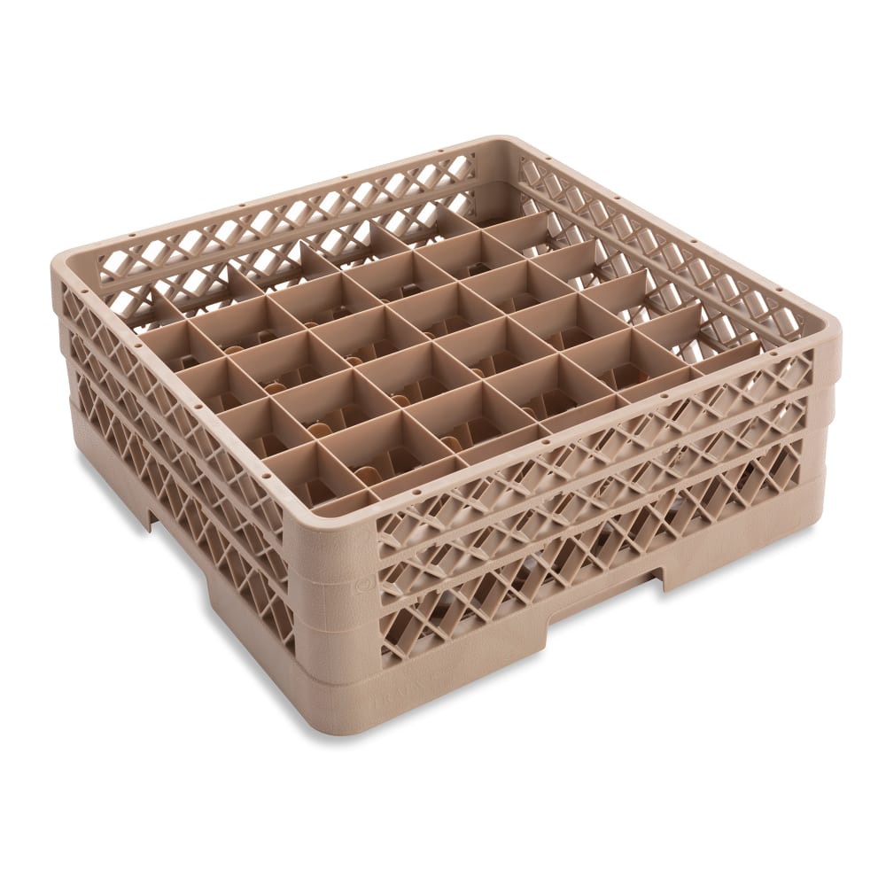 Vollrath TR7CA Traex® Glass Rack w/ (36) Compartments - (2) Extenders, Beige