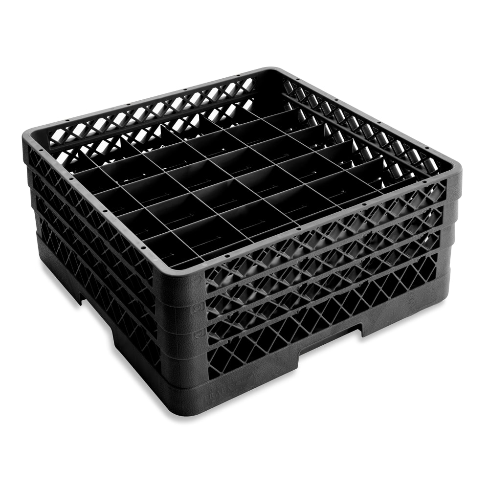 Vollrath TR7CCA Rack-Master Glass Rack w/ (36) Compartments - (3) Extenders, Black