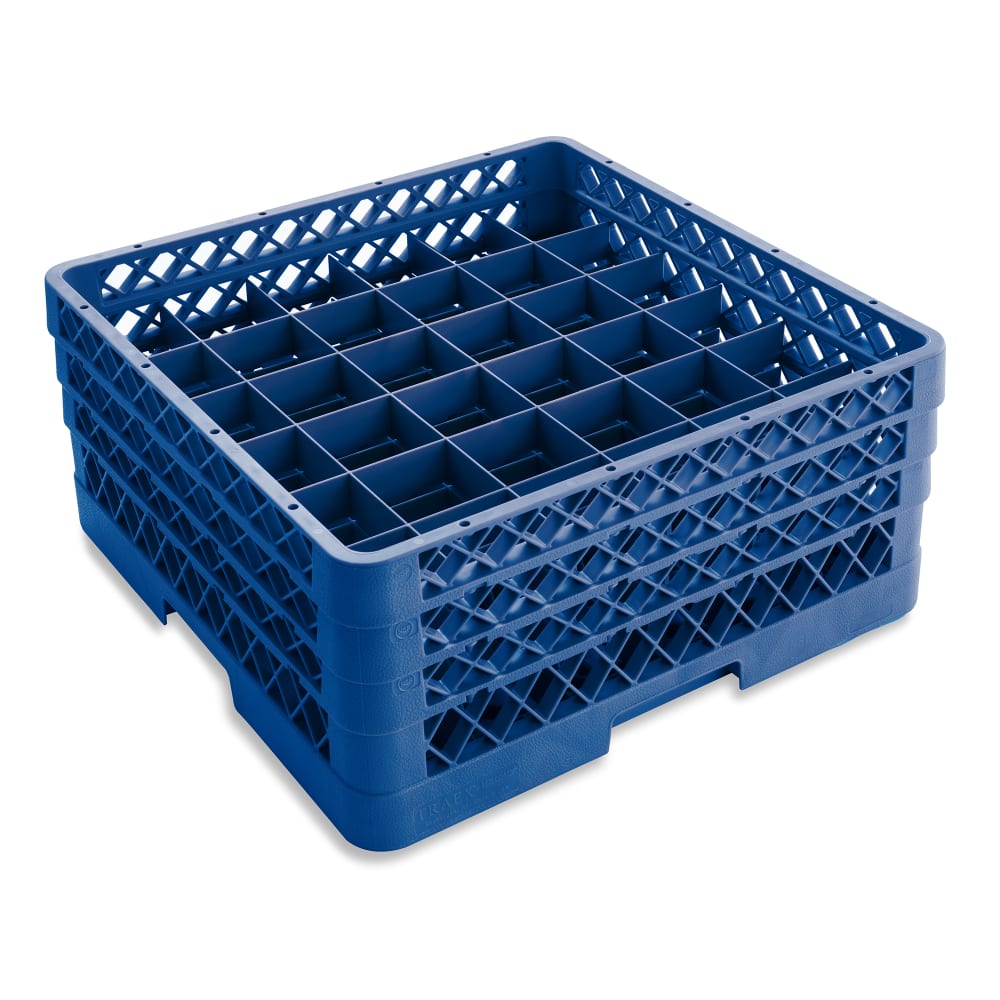 Vollrath TR7CCA Rack-Master Glass Rack w/ (36) Compartments - (3) Extenders, Royal Blue