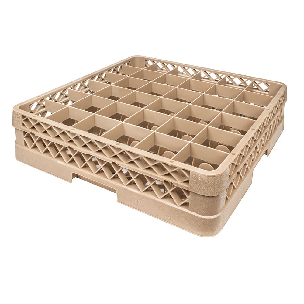 Vollrath TR7CCC Traex® Glass Rack w/ (36) Compartments - (3) Extenders, Beige