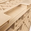 Vollrath TR7CCC Traex® Glass Rack w/ (36) Compartments - (3) Extenders, Beige thumbnail 5