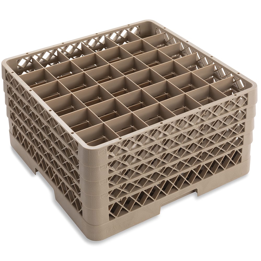 Vollrath TR7CCCC Traex® Glass Rack w/ (36) Compartments - (4) Extenders, Beige