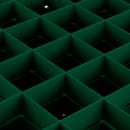 Vollrath TR7CCCC Rack-Master Glass Rack w/ (36) Compartments - (4) Extenders, Green thumbnail 4