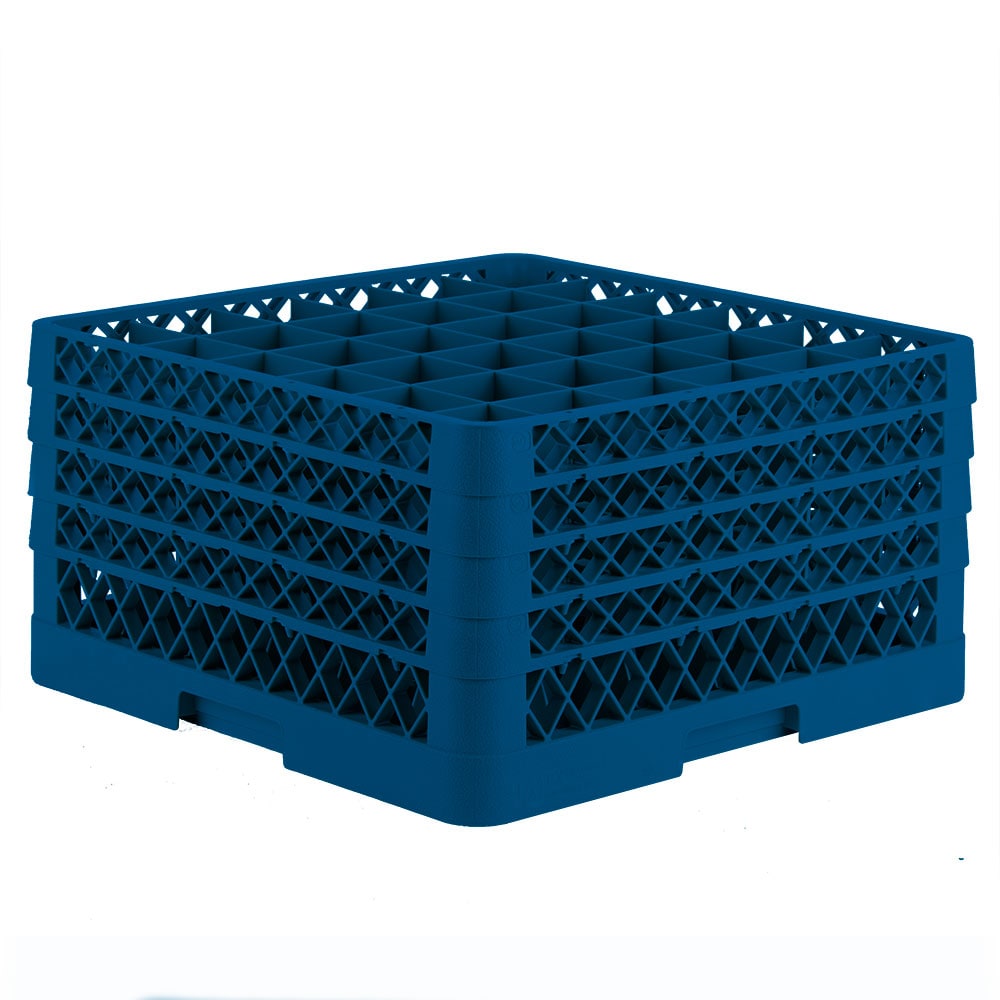 Vollrath TR7CCCC Rack-Master Glass Rack w/ (36) Compartments - (4) Extenders, Royal Blue