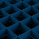 Vollrath TR7CCCC Rack-Master Glass Rack w/ (36) Compartments - (4) Extenders, Royal Blue thumbnail 4