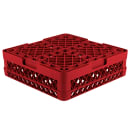 Vollrath TR8D Rack-Master Glass Rack w/ (16) Compartments - (1) Extender, Red thumbnail 5