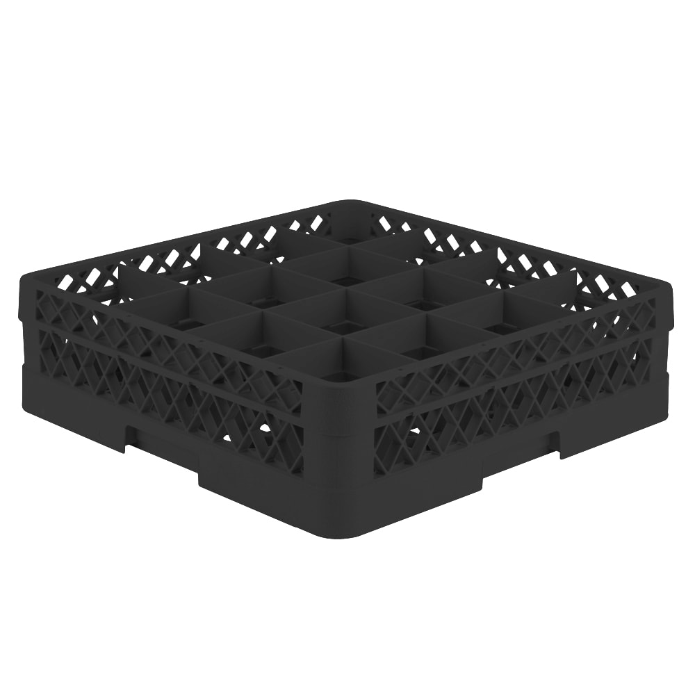 Vollrath TR8D Rack-Master Glass Rack w/ (16) Compartments - (1) Extender, Black