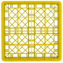 Vollrath TR8D Rack-Master Glass Rack w/ (16) Compartments - (1) Extender, Yellow thumbnail 3
