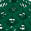 Vollrath TR8D Rack-Master Glass Rack w/ (16) Compartments - (1) Extender, Green thumbnail 4