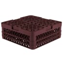 Vollrath TR8DD Rack-Master Glass Rack w/ (16) Compartments - (2) Extenders, Burgundy thumbnail 5