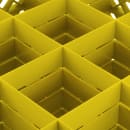 Vollrath TR8DDDD Rack-Master Glass Rack w/ (16) Compartments - (4) Extenders, Yellow thumbnail 4