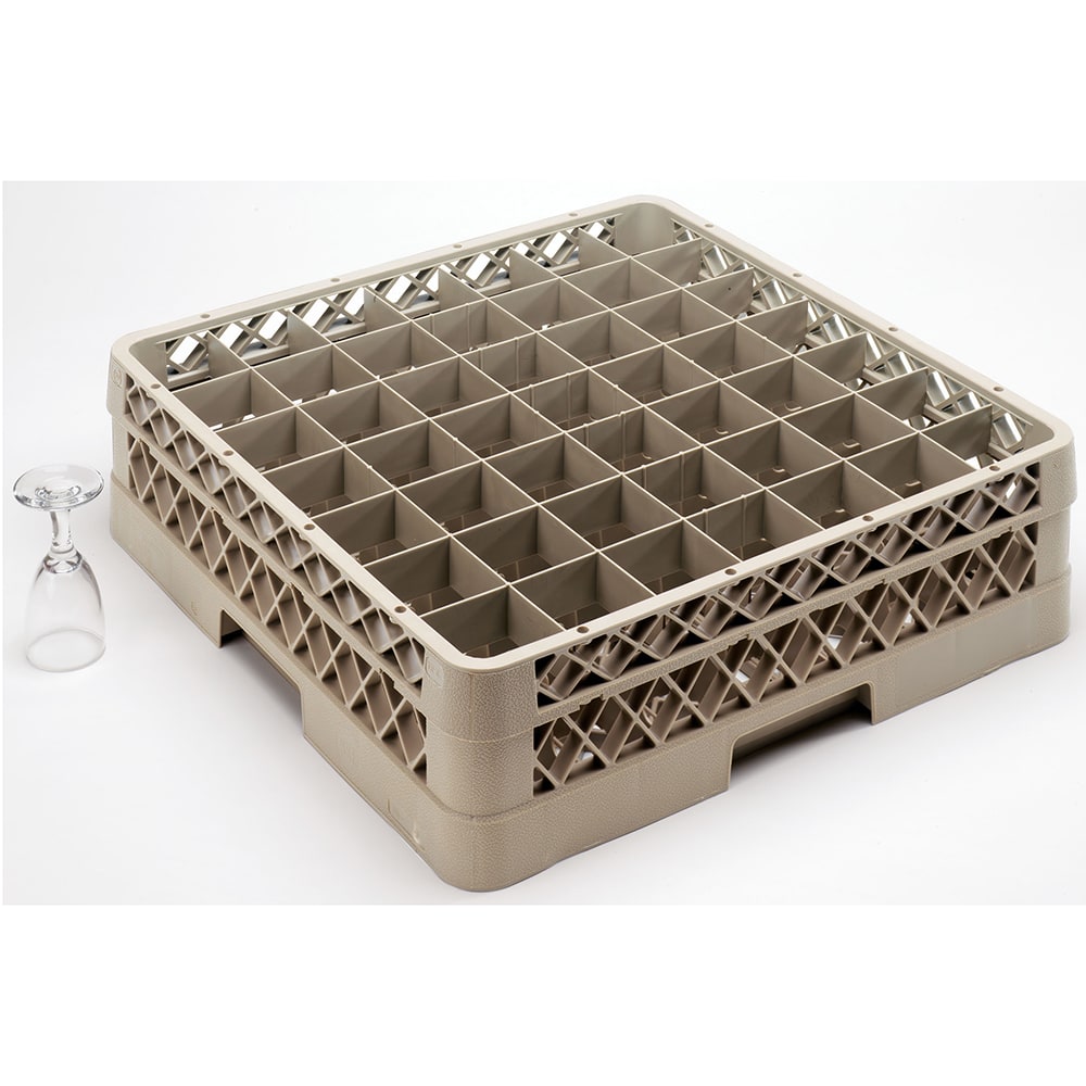 Vollrath TR9E Traex® Glass Rack w/ (49) Compartments - (1) Extender, Beige