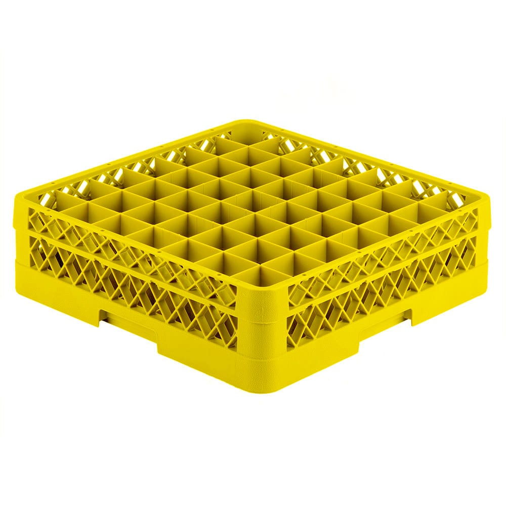 Vollrath TR9E Rack-Master Glass Rack w/ (49) Compartments - (1) Extender, Yellow