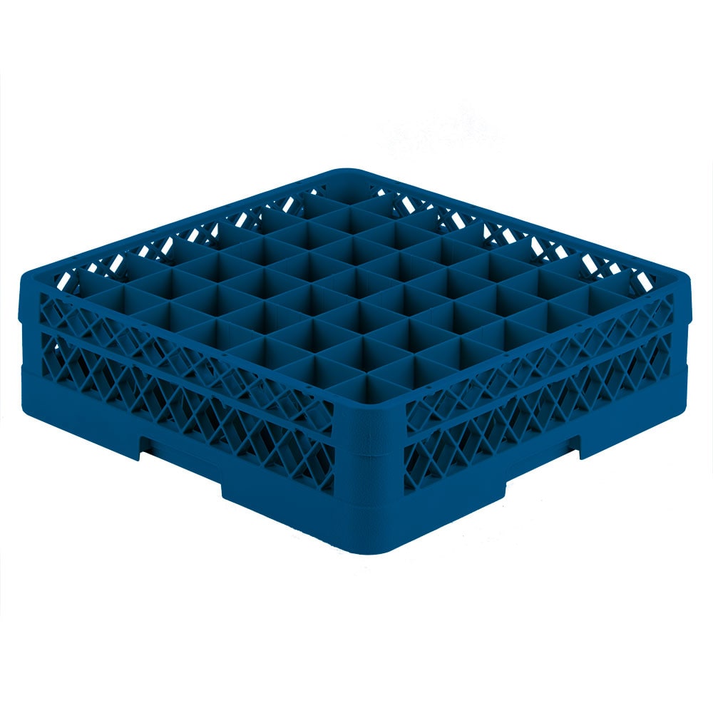 Vollrath TR9E Rack-Master Glass Rack w/ (49) Compartments - (1) Extender, Royal Blue