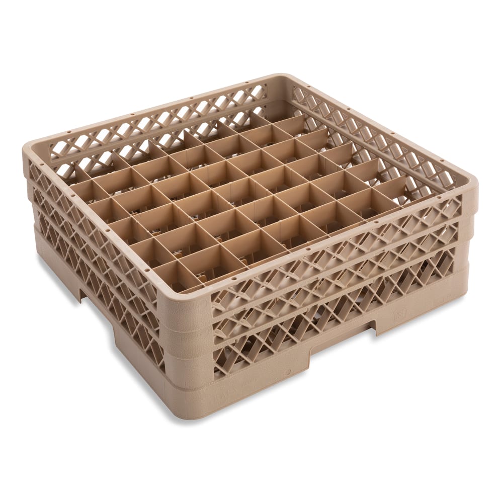 Vollrath TR-9EA Traex® Glass Rack w/ (49) Compartments - (2) Extenders, Beige