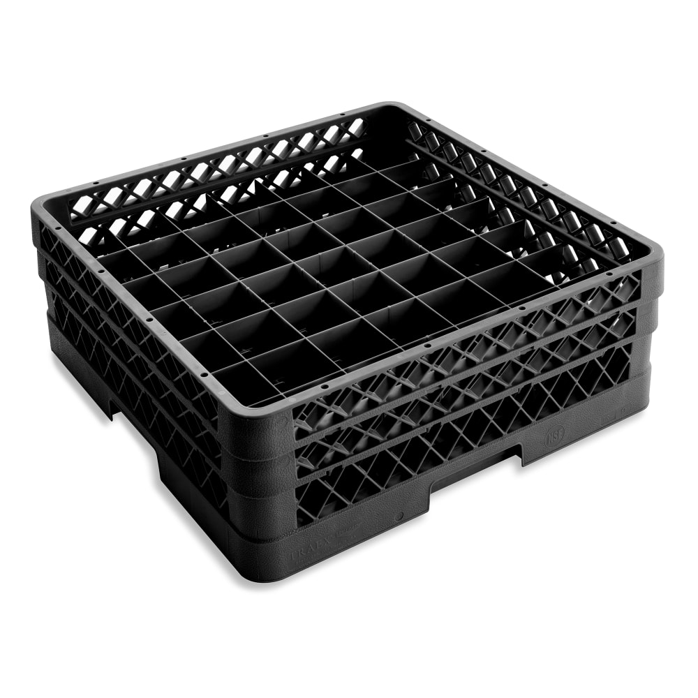 Vollrath TR9EA Rack-Master Glass Rack w/ (49) Compartments - (2) Extenders, Black