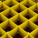 Vollrath TR9EE Rack-Master Glass Rack w/ (49) Compartments - (2) Extenders, Yellow thumbnail 4