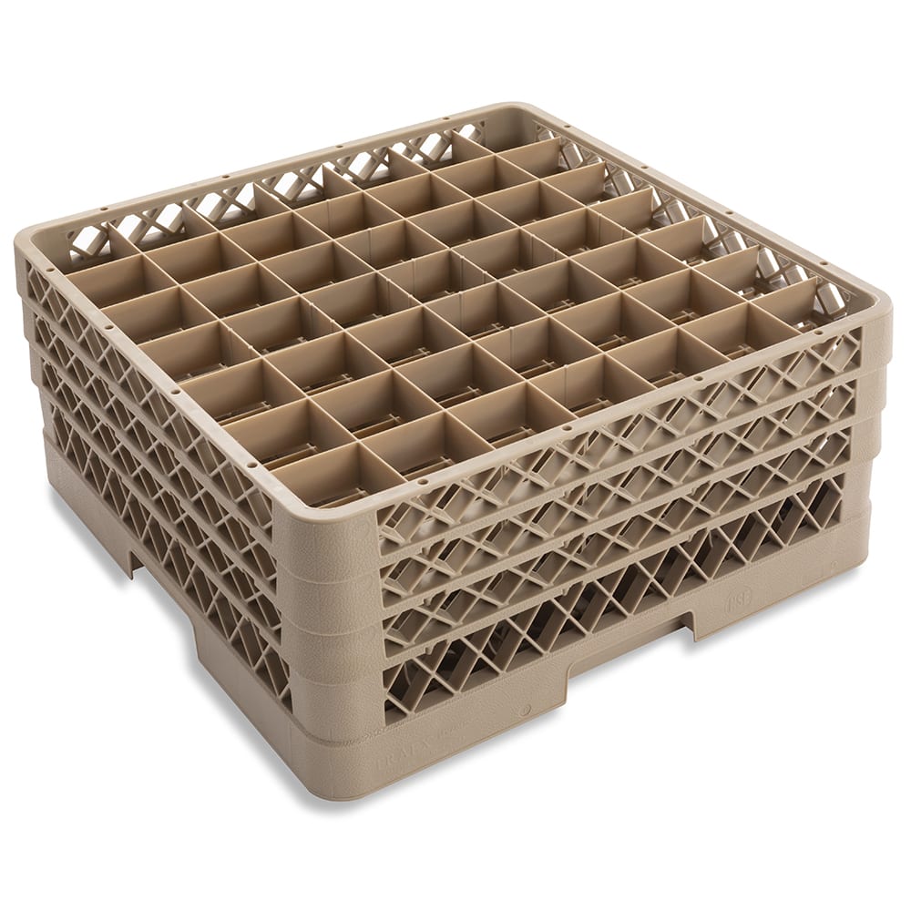 Vollrath TR9EEE Traex® Glass Rack w/ (49) Compartments - (3) Extenders, Beige