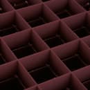 Vollrath TR9EEE Rack-Master Glass Rack w/ (49) Compartments - (3) Extenders, Burgundy thumbnail 4