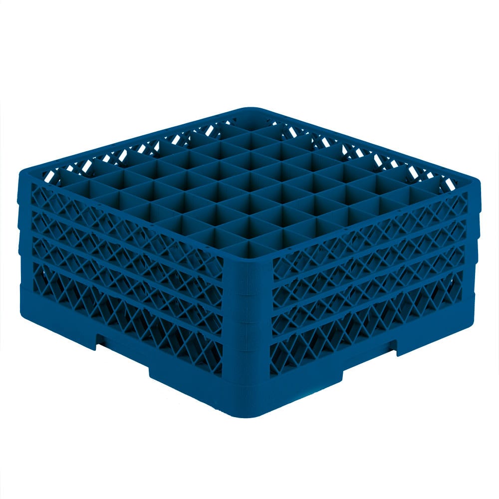 Vollrath TR9EEE Rack-Master Glass Rack w/ (49) Compartments - (3) Extenders, Blue