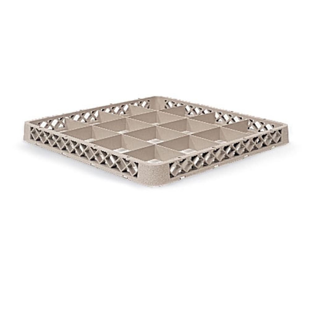 Vollrath TRD Full Size Glass Rack Extender w/ (16) Compartments, Beige